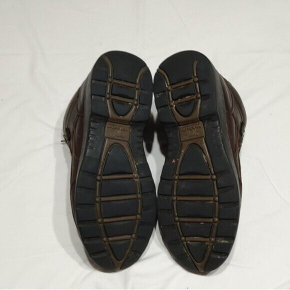 Red Wing Irish Setter Dark Brown Leather Work Boots 9 - Picture 10 of 14